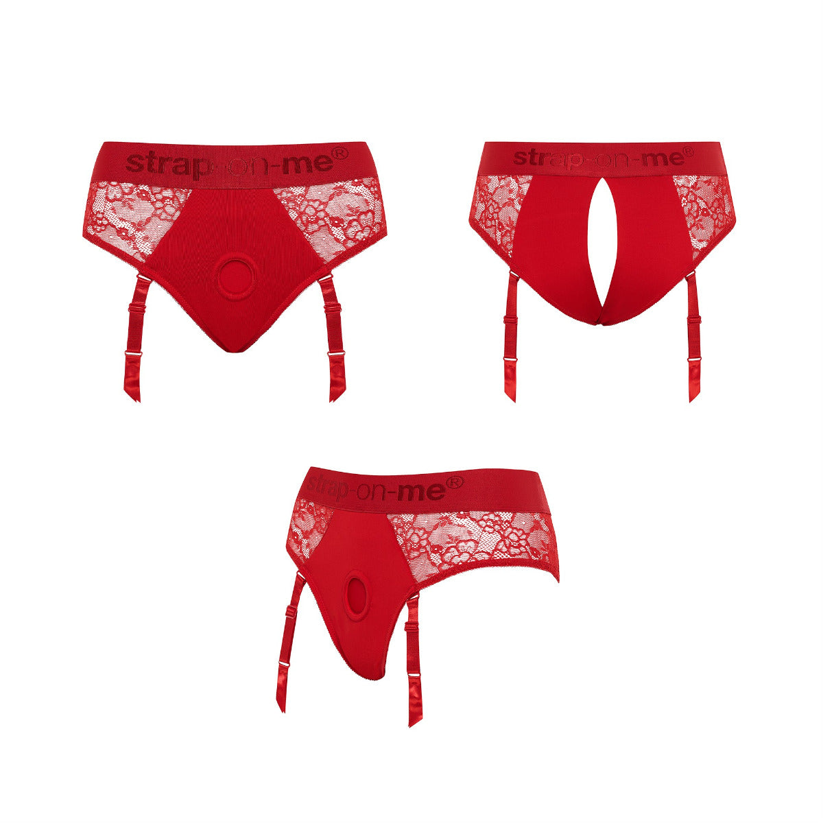 Strap On Me Diva Harness in Red – product detail view 