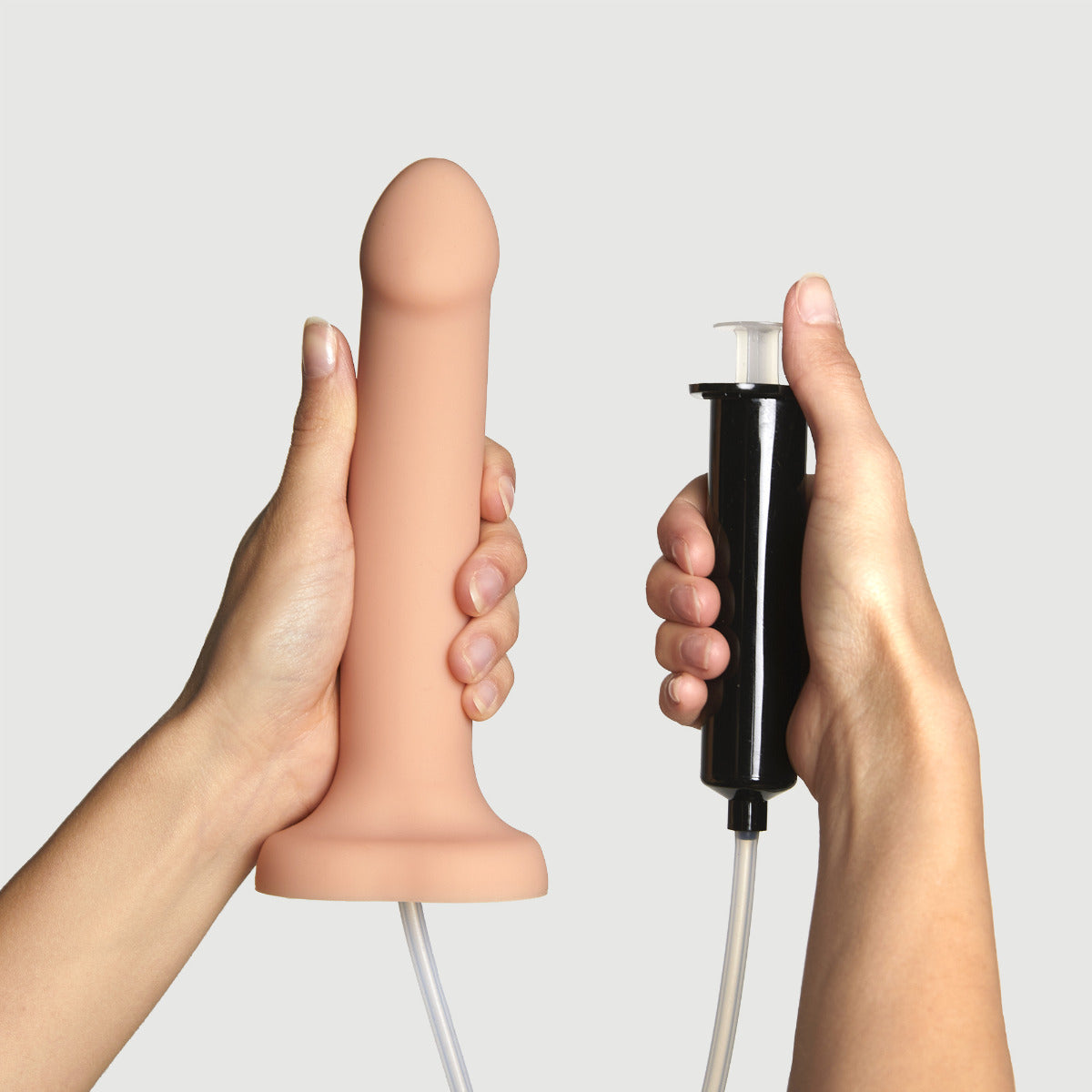 Silicone Cum Dildo - Size L in Vanilla – lifestyle view 