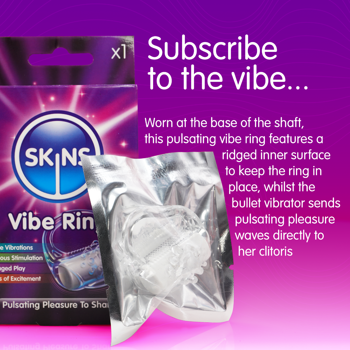 Skins Vibe Ring in Clear – product detail view