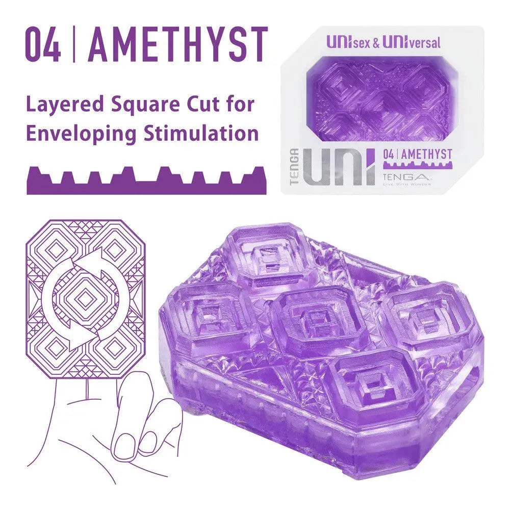 Tenga UNI Amethyst Sleeve Masturbator - Rapture Works