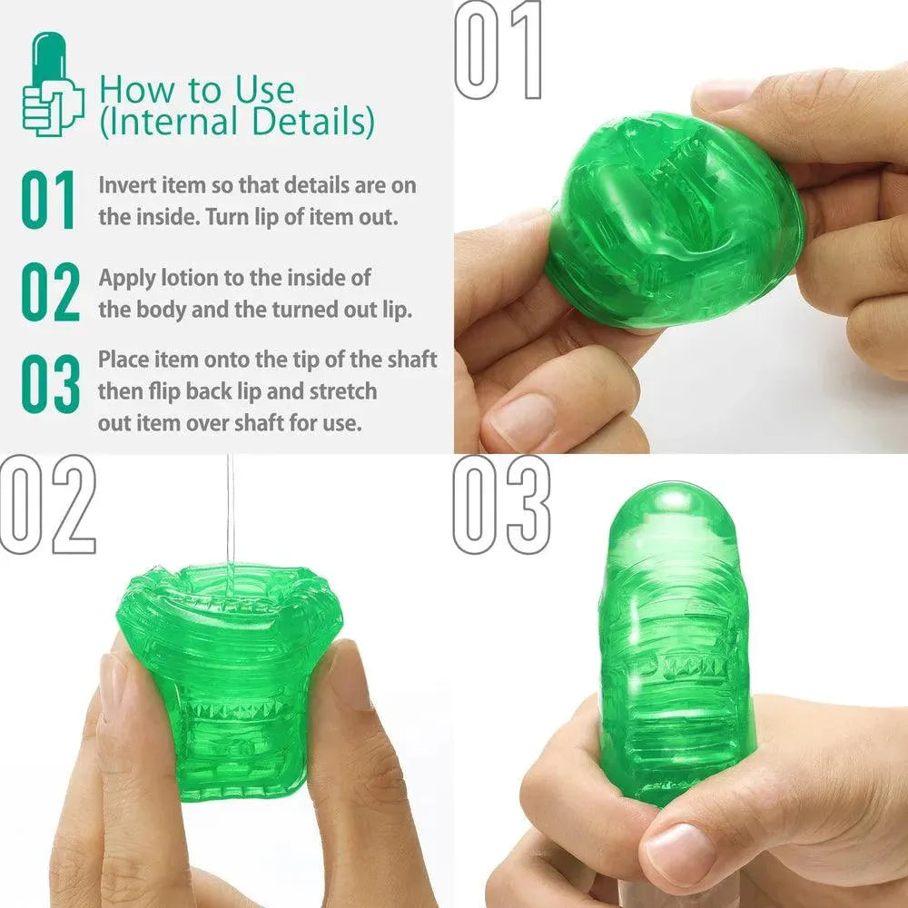 Tenga UNI Emerald Sleeve Masturbator - Rapture Works