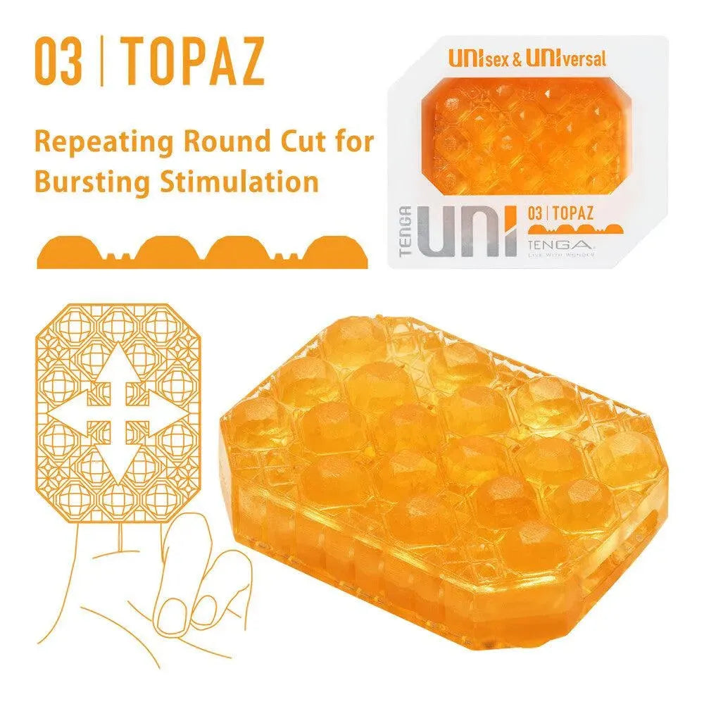 Tenga UNI Topaz Sleeve Masturbator - Rapture Works