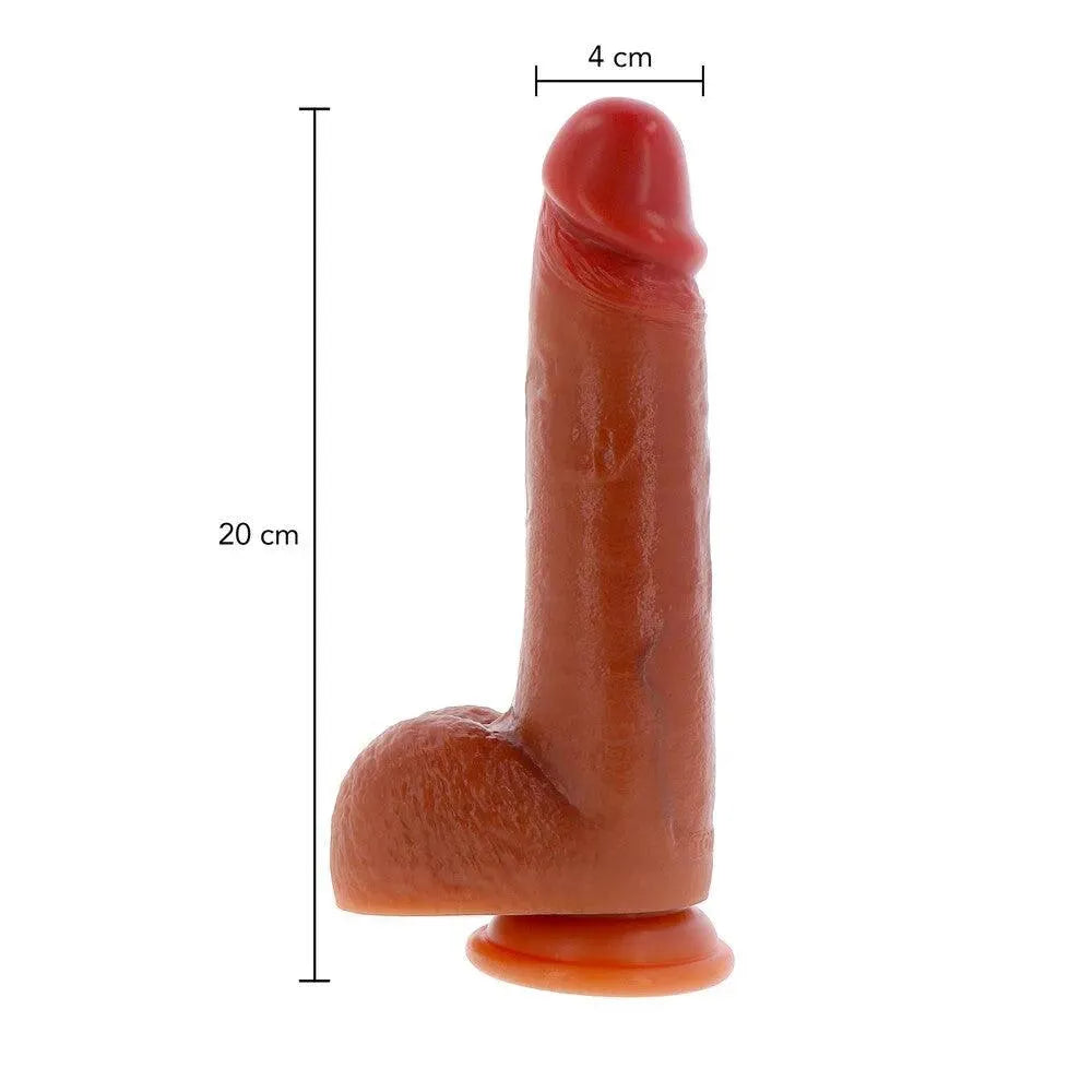 ToyJoy Get Real Silicone Foreskin Dildo 8 Inch - Raptureworks