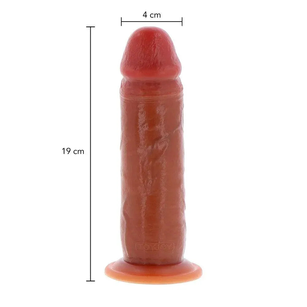 ToyJoy Get Real Silicone Foreskin Dong 7.5 Inch - Raptureworks