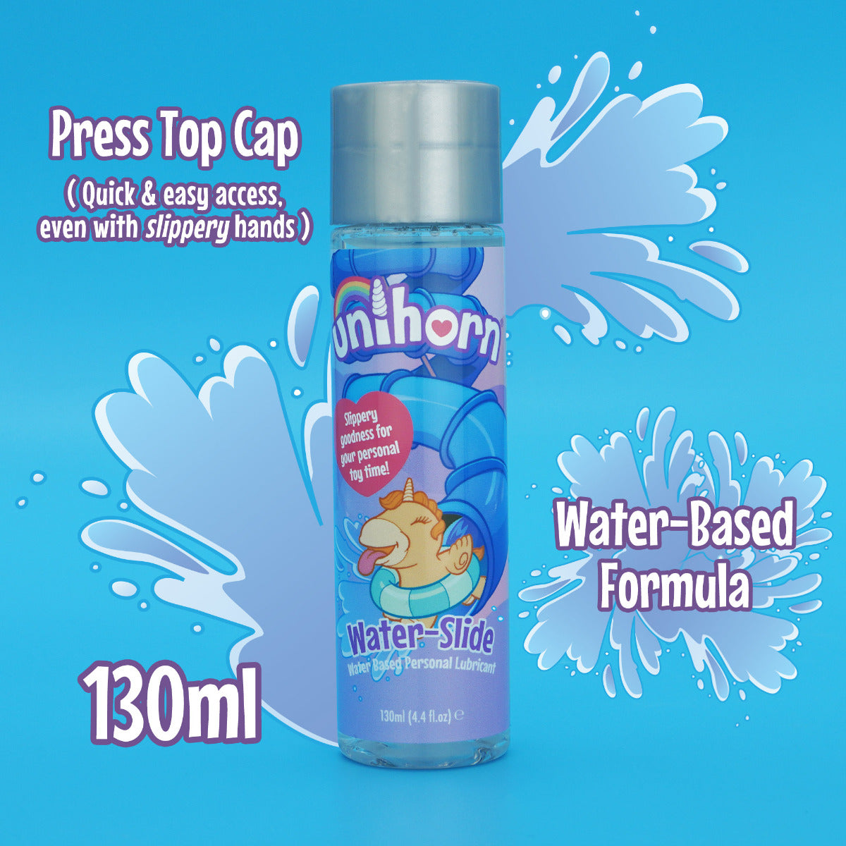 Unihorn Water-Slide Water Based Personal Lubricant 130ml – additional product view