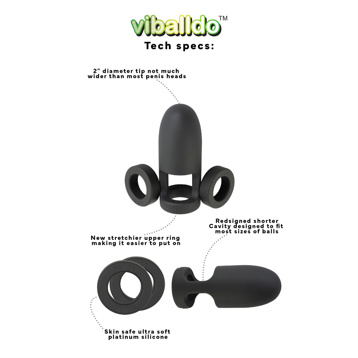 Balldo Viballdo™ in Black – technical specifications