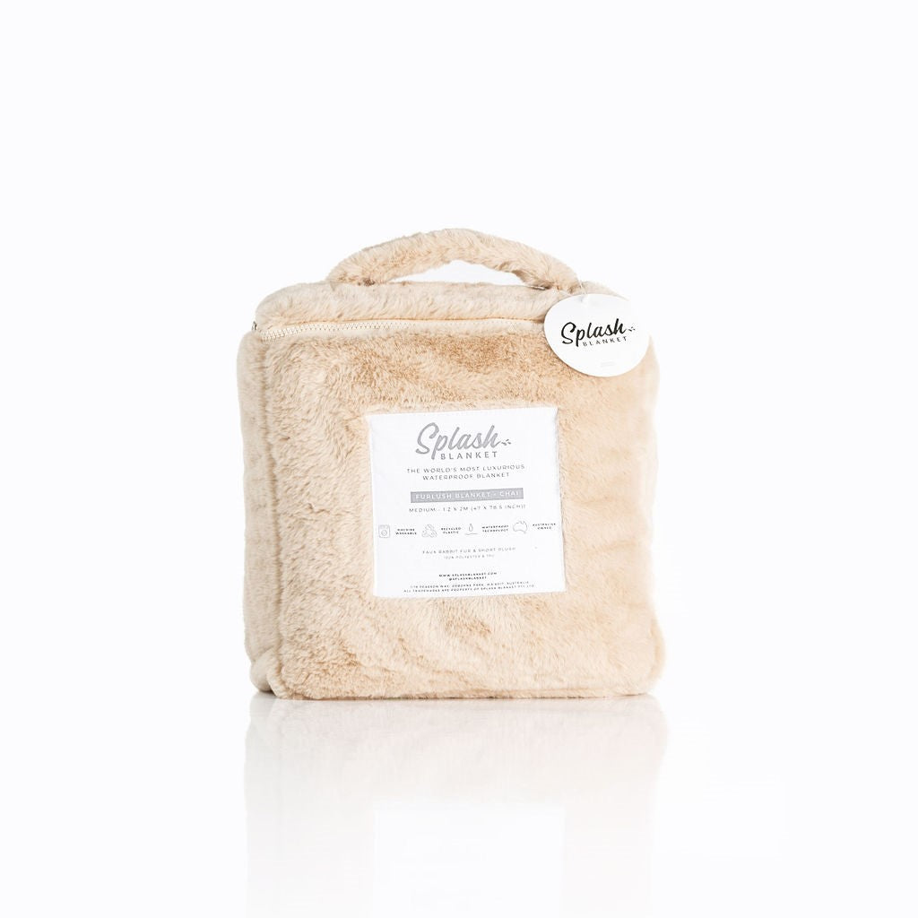 Furlush Waterproof Splash Blanket™ - Chai - Medium 