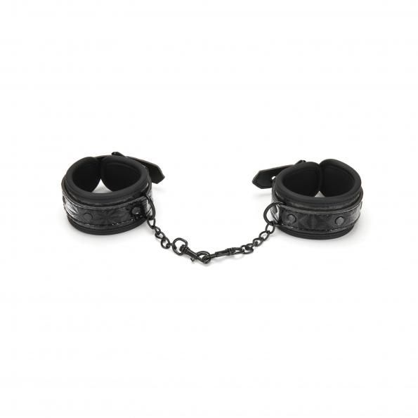 Diamond Collection Deluxe Universal Buckle Cuffs - Black – product detail view 