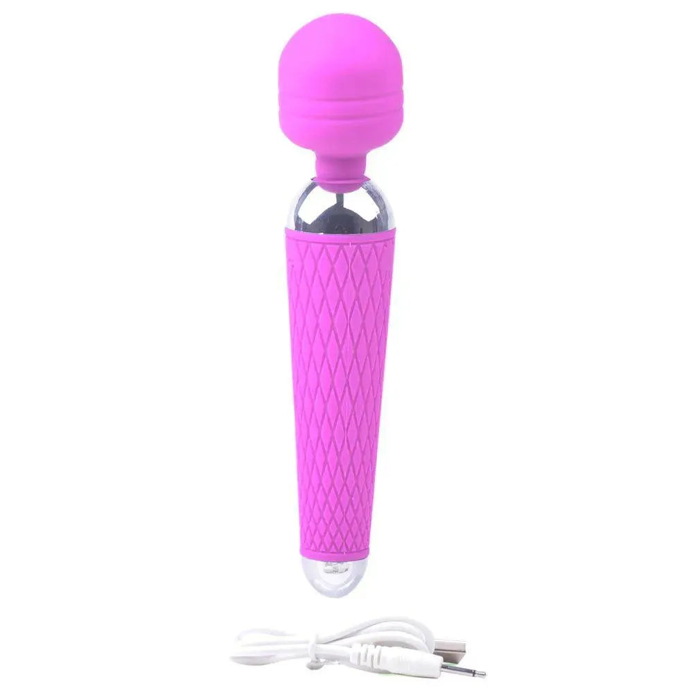 10 Speed Purple Rechargeable Magic Wand - Rapture Works