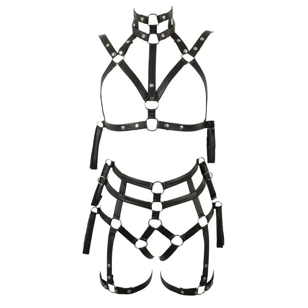 2 Piece Matt Look Bondage Set - Rapture Works