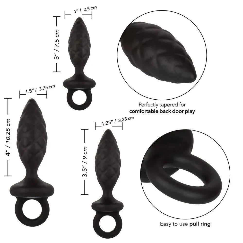 3 Piece Silicone Anal Probe Kit - Rapture Works