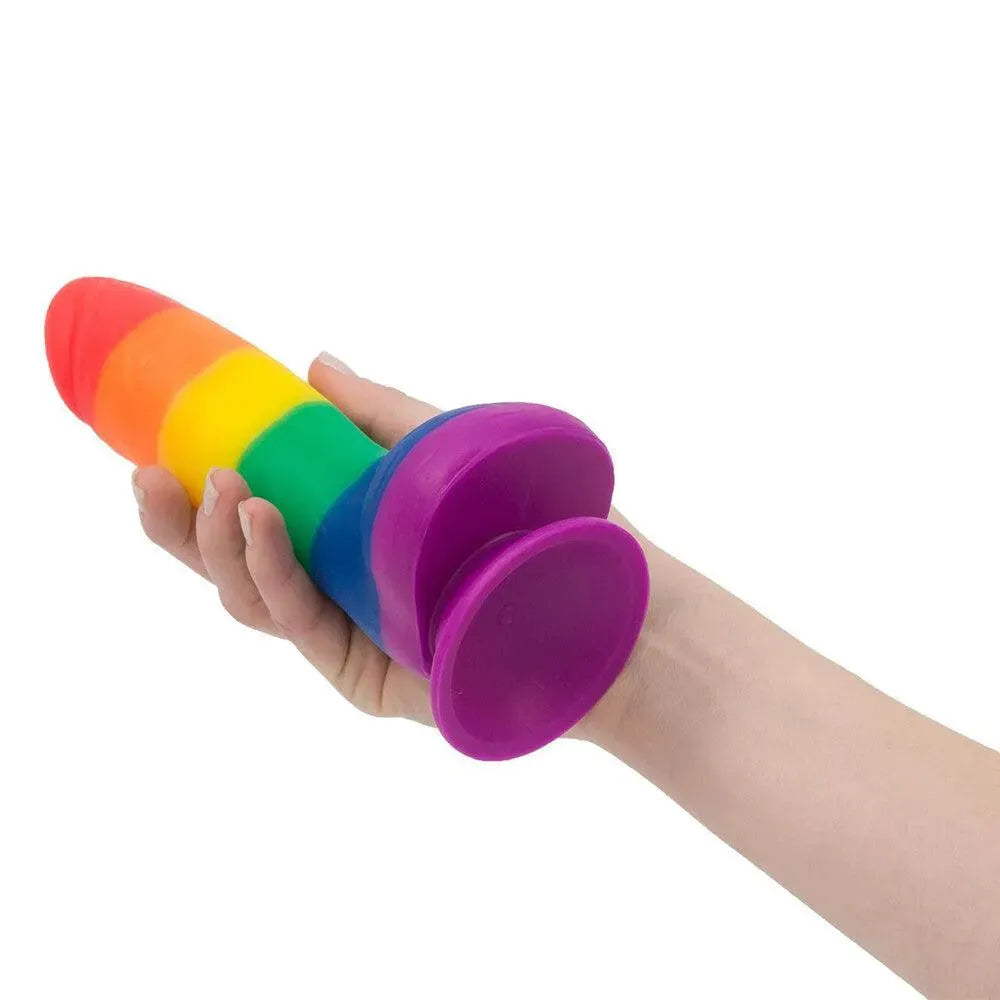 Addiction Justin 8 Inch Rainbow Dildo - Rapture Works