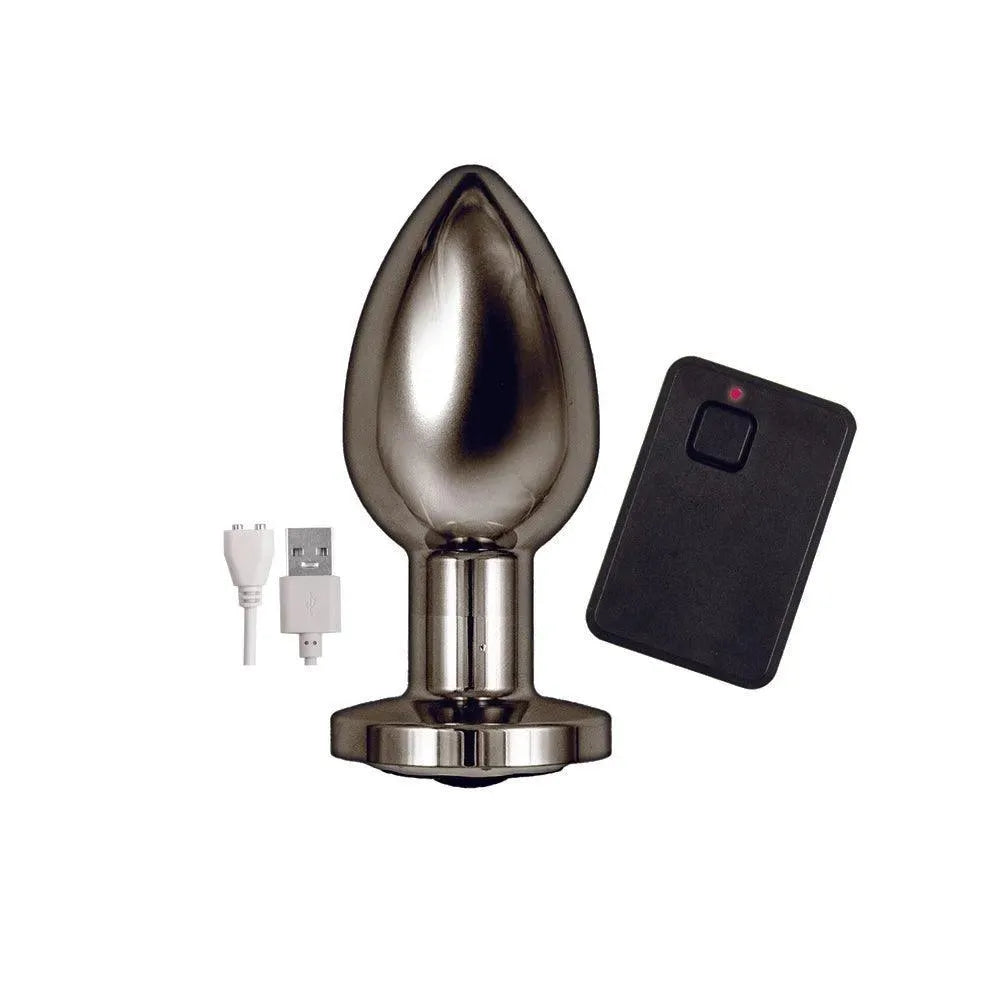 Ass Sation Remote Vibrating Butt Plug Black - Rapture Works