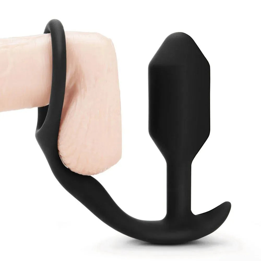 B-Vibe Snug And Tug Anal Plug And Cock Ring - Rapture Works