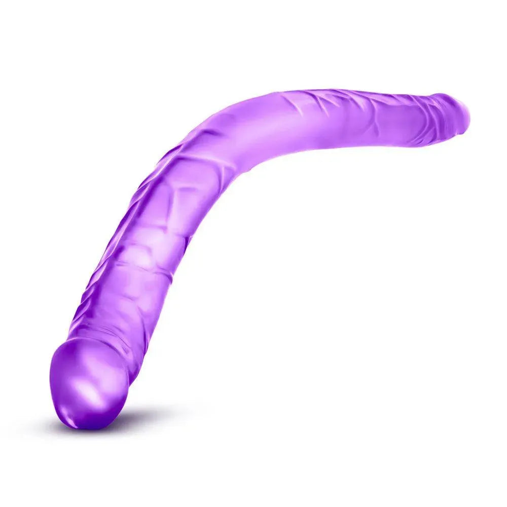 B Yours 16 Inch Purple Double Dildo - Rapture Works