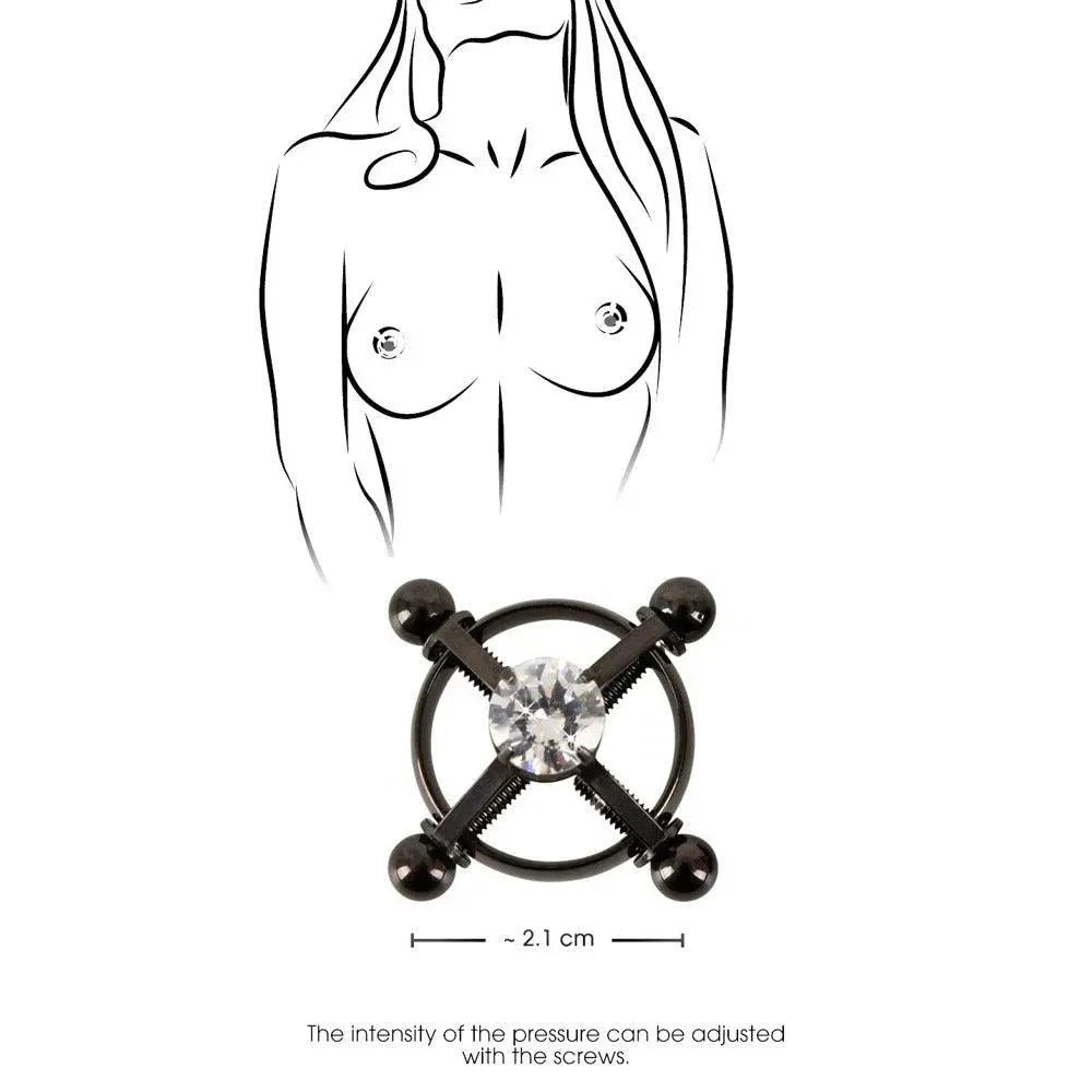 Bad Kitty Shiny Star Nipple Jewelery - Rapture Works