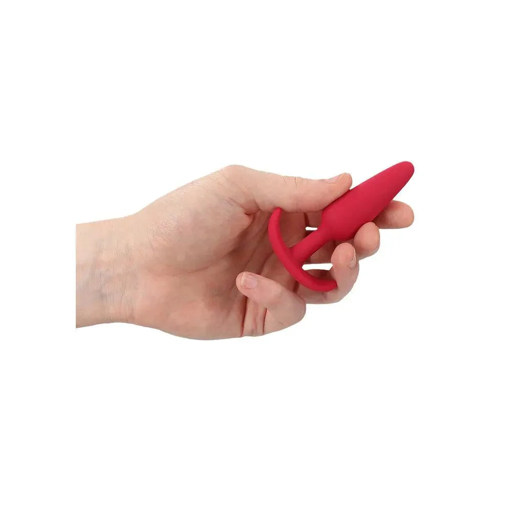 Beginners Size Slim Butt Plug Red - Rapture Works