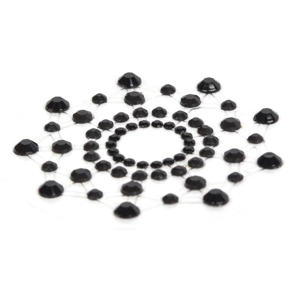 Bijoux Indiscrets Mimi Rhinestone Pasties Black - Rapture Works