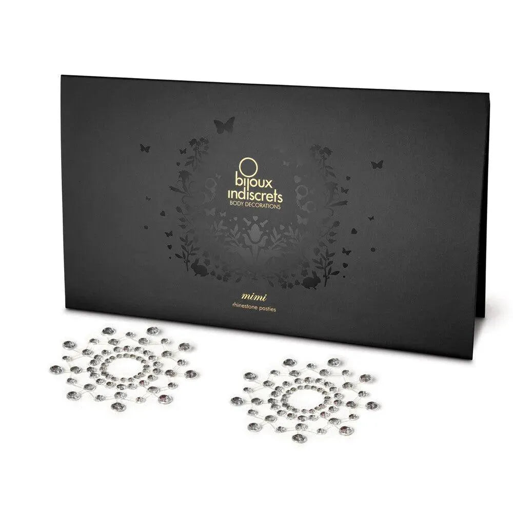 Bijoux Indiscrets Mimi Rhinestone Pasties Silver - Rapture Works