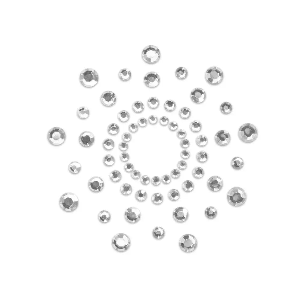 Bijoux Indiscrets Mimi Rhinestone Pasties Silver - Rapture Works