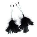 BLACK FEATHER NIPPLE CLAMPS