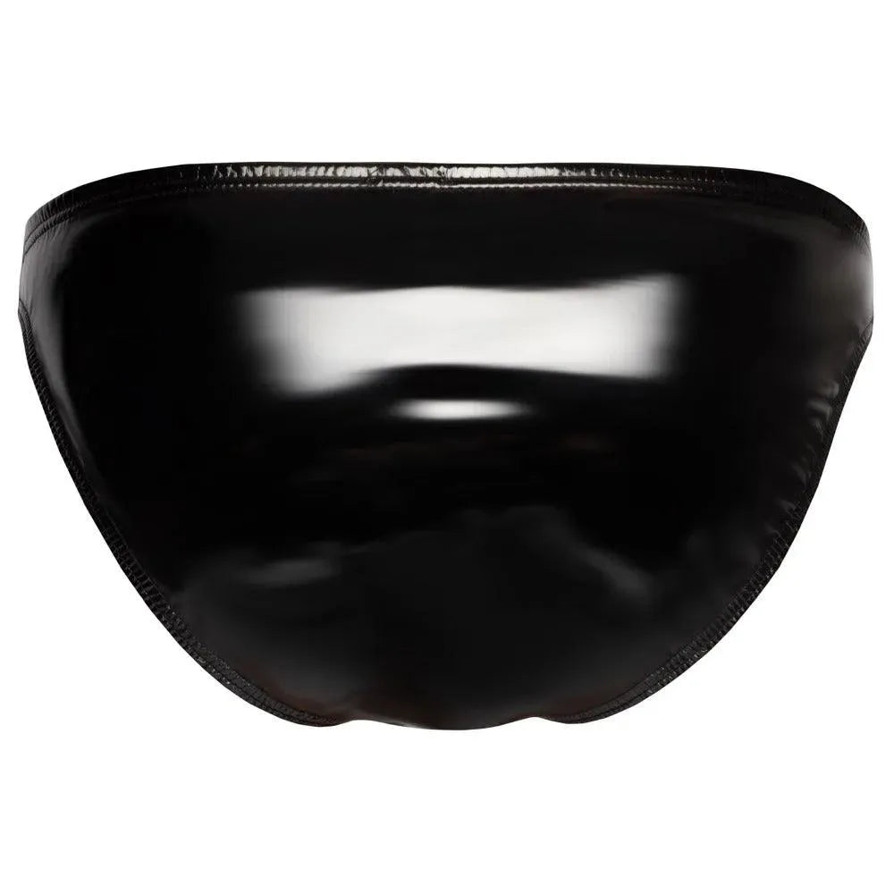 Black Level Vinyl Briefs With Zip Black - Rapture Works