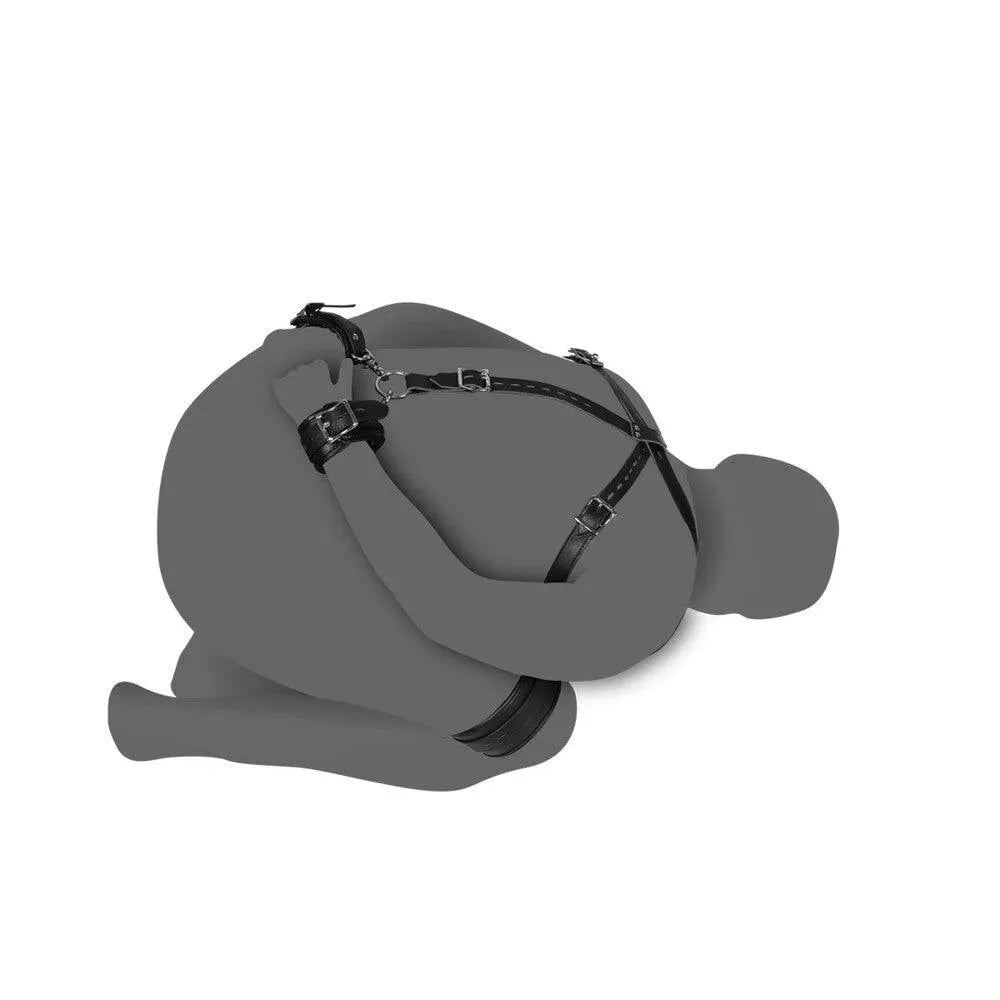 Body Harness with High and Hand Cuffs - Rapture Works