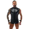 BONDAGE JUMPSUIT WITH RESTRAINTS