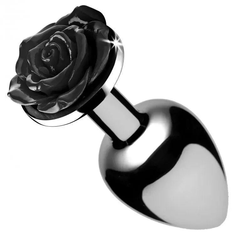 Booty Sparks Black Rose Anal Plug Small - Rapture Works