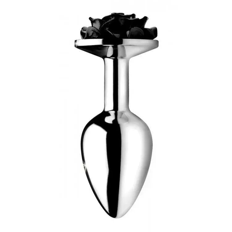 Booty Sparks Black Rose Anal Plug Small - Rapture Works