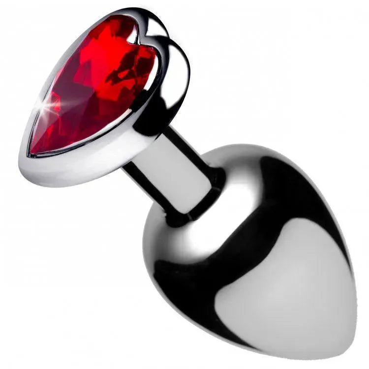 Booty Sparks Red Heart Medium Anal Plug - Rapture Works