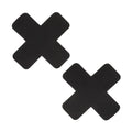 CalExotics Boundless Nipple Pasties - Bold Black X Design for Seductive Style & Secure Fi