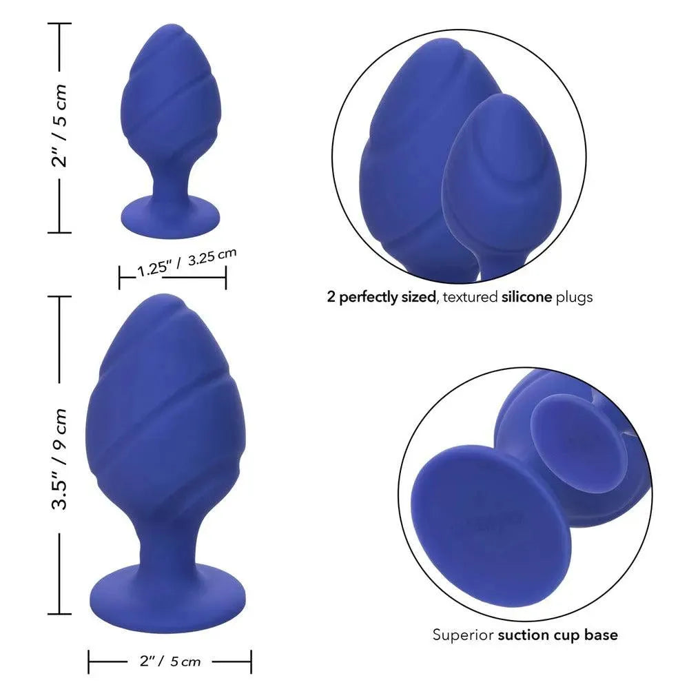 Cheeky Butt Plug Duo Purple - Rapture Works