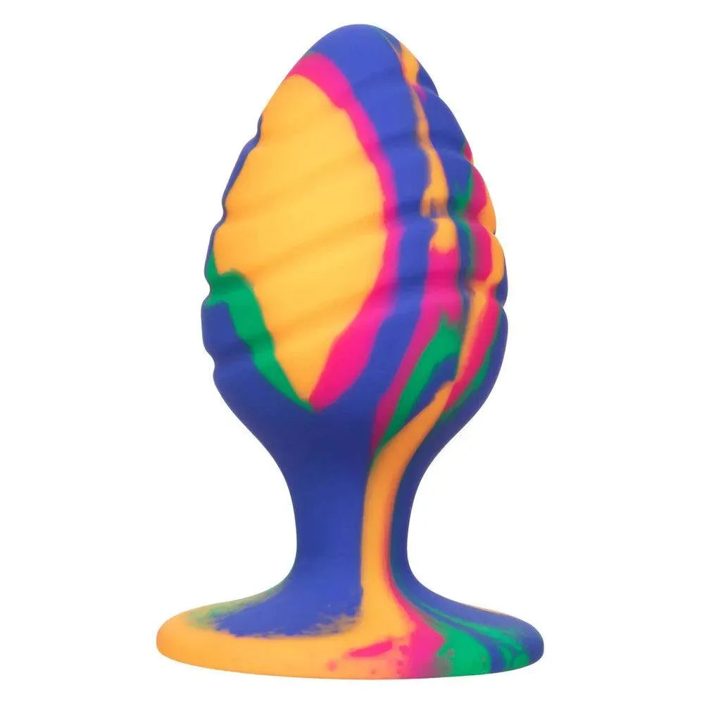 Cheeky Large Swirl Tie Dye Butt Plug - Rapture Works