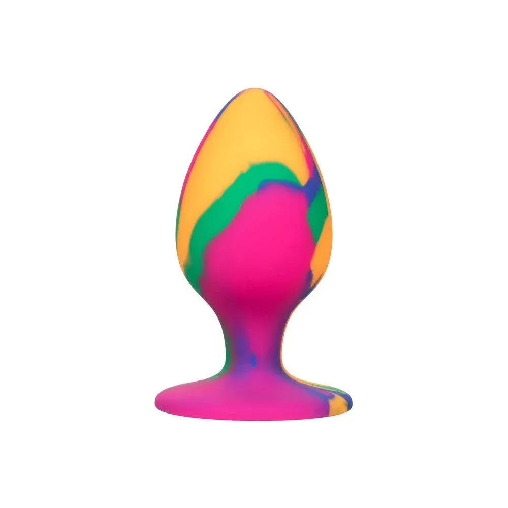 Cheeky Large Tie Dye Butt Plug - Rapture Works