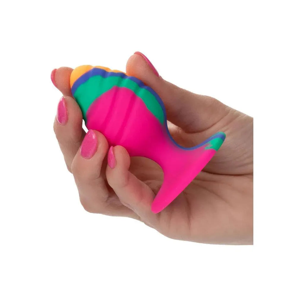 Cheeky Medium Swirl Tie Dye Butt Plug - Rapture Works