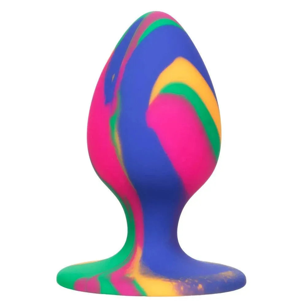Cheeky Medium Tie Dye Butt Plug - Rapture Works