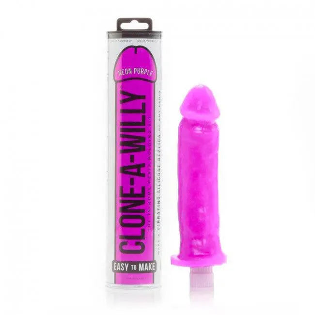 Clone A Willy Neon Purple Silicone Vibrator - Rapture Works
