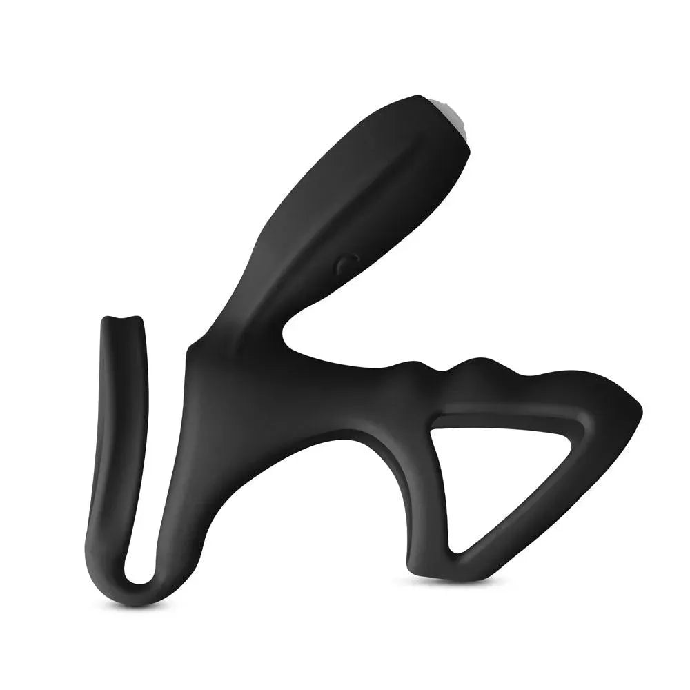 Cockring and Clit Vibrator Black - Rapture Works