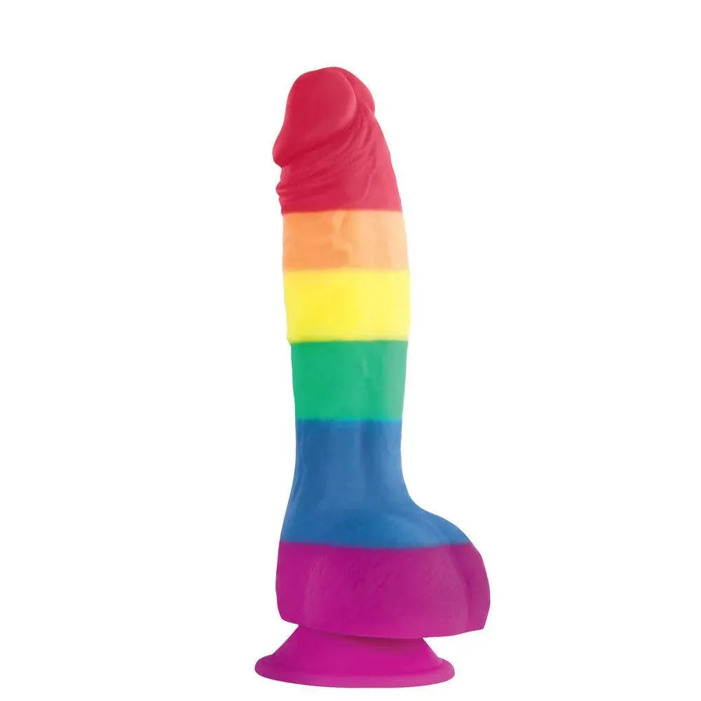 Colours Pride 6 Inch Silicone Dildo With Balls - Rapture Works