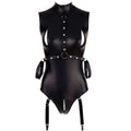 ZIP DETAIL BONDAGE BODY WITH RESTRAINT LOOPS
