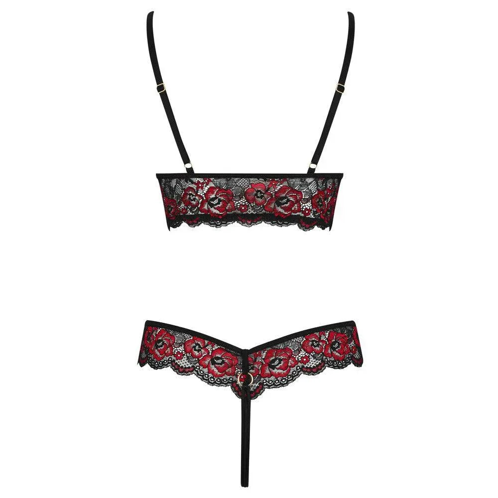 Cottelli Crotchless Body With Lace - Rapture Works