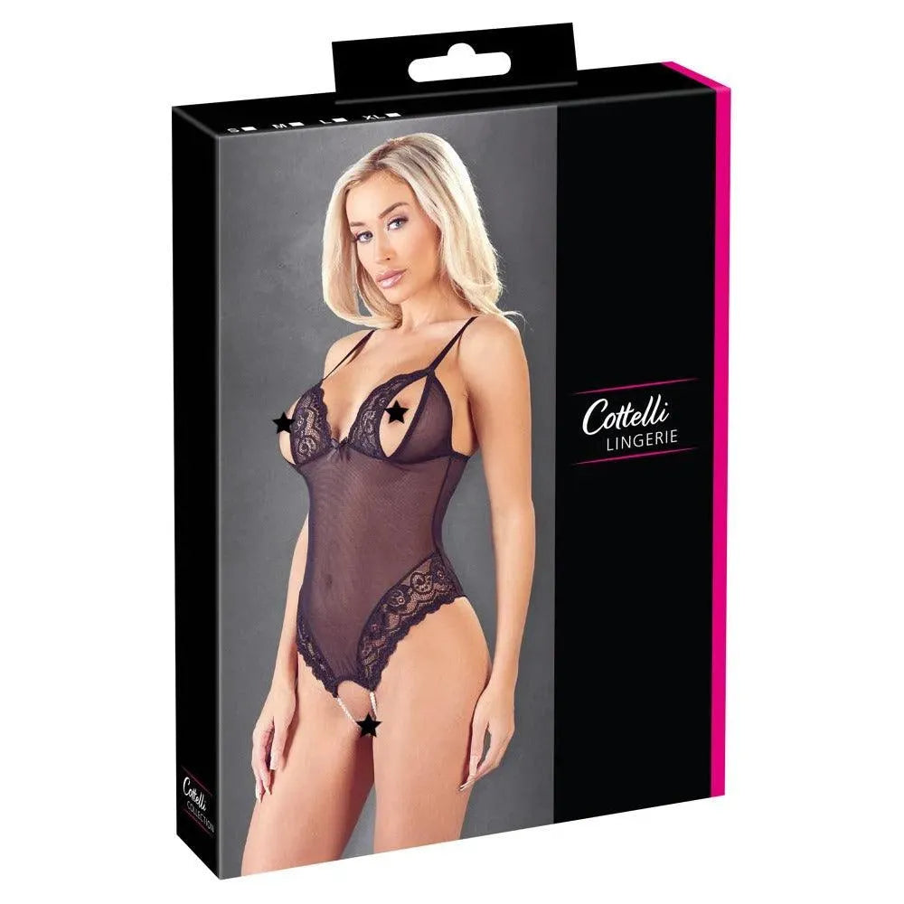 Cottelli Crotchless Peek a Boo Body - Rapture Works