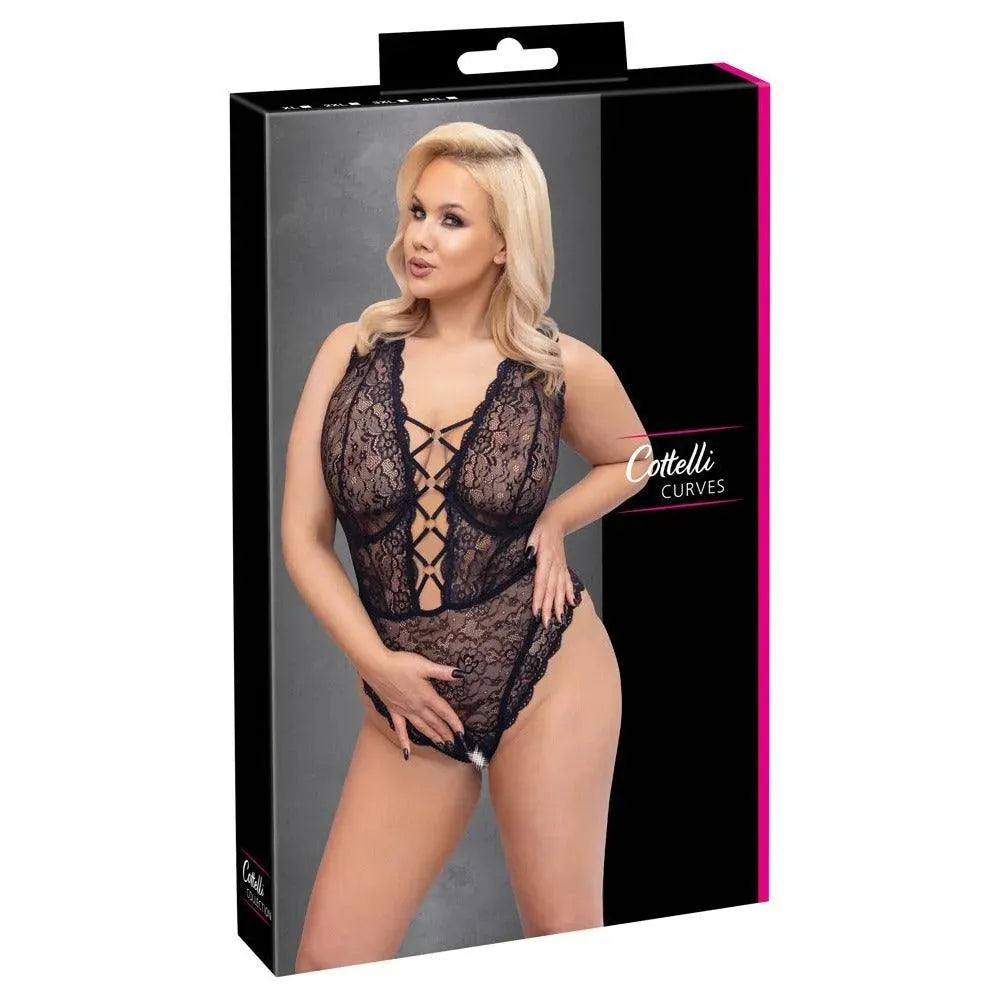 Cottelli Curve Open Crotch Body - Rapture Works