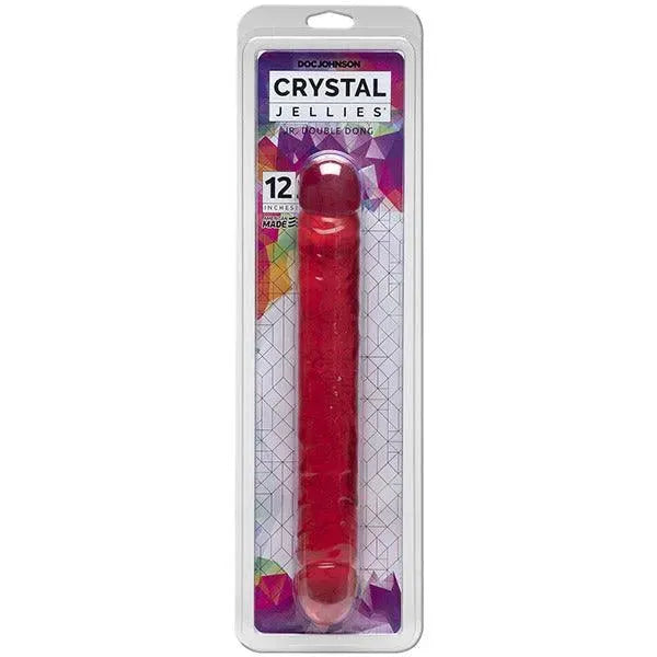 Crystal Jellies 12 Inch Double Dong - Rapture Works