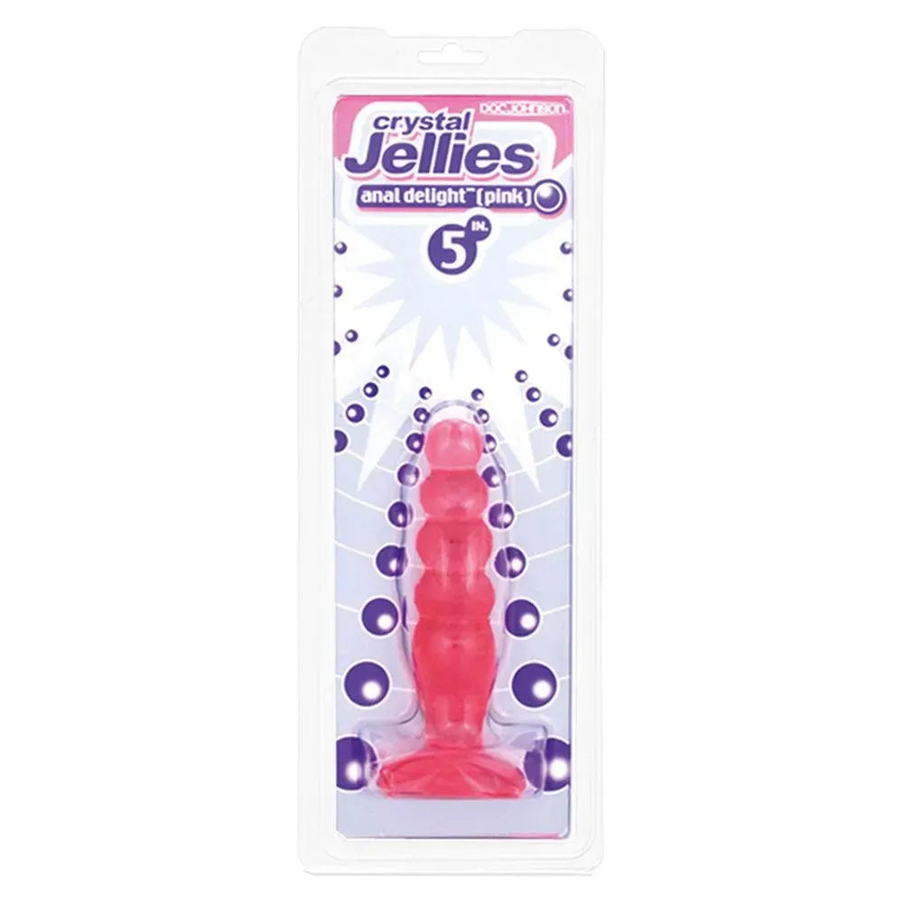Crystal Jellies Anal Delight Butt Plug Pink - Rapture Works