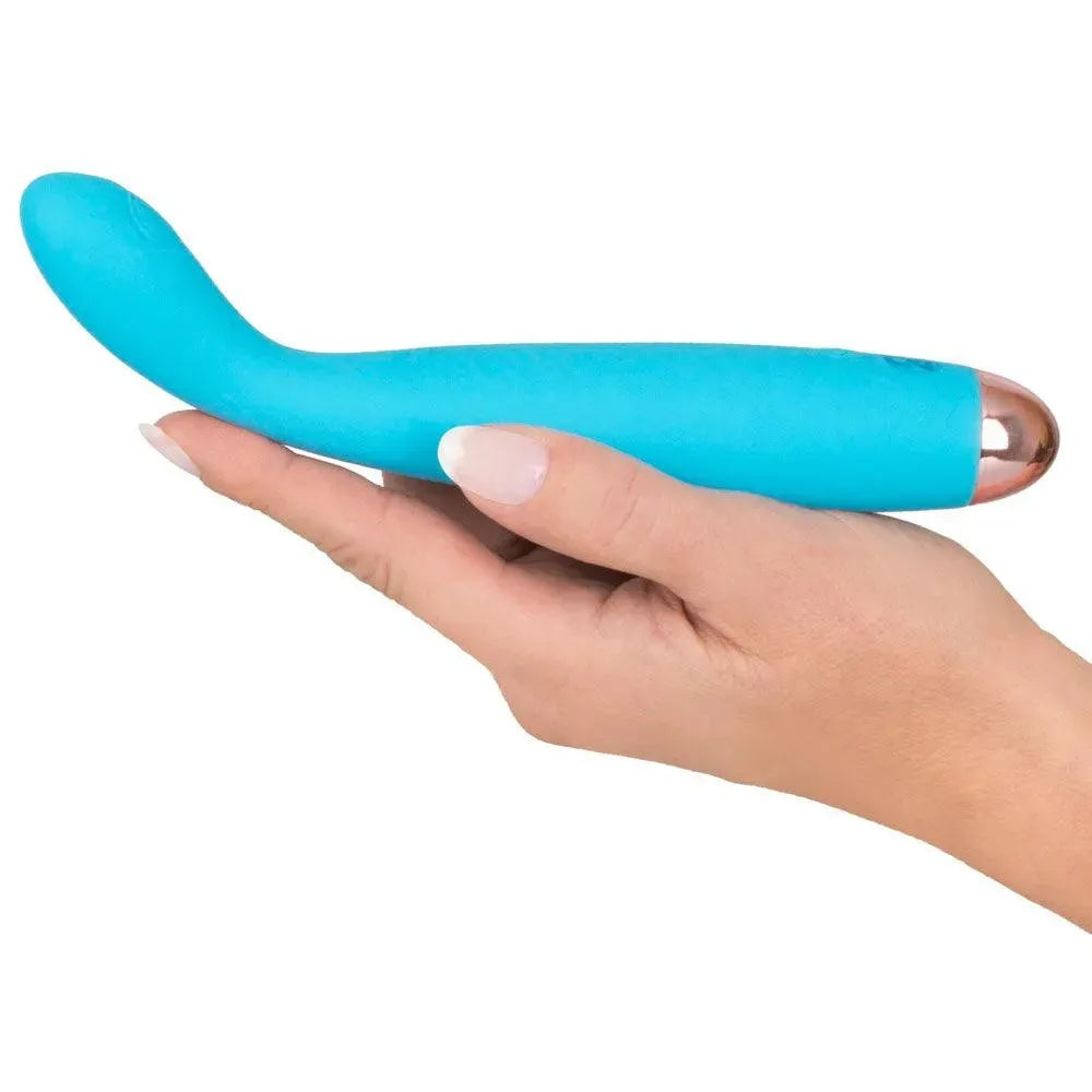 Cuties Silk Touch Rechargeable Mini Vibrator Blue - Rapture Works