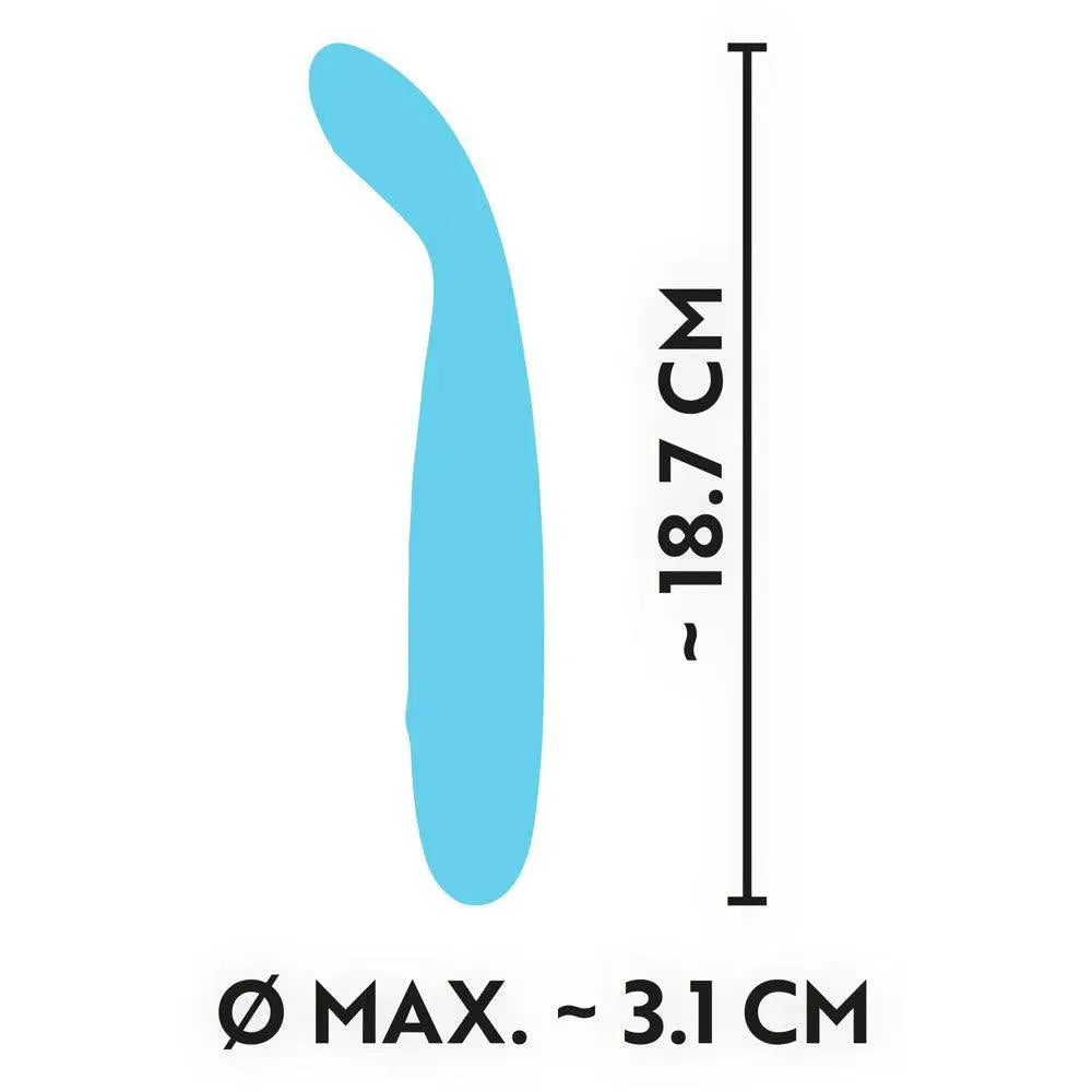Cuties Silk Touch Rechargeable Mini Vibrator Blue - Rapture Works