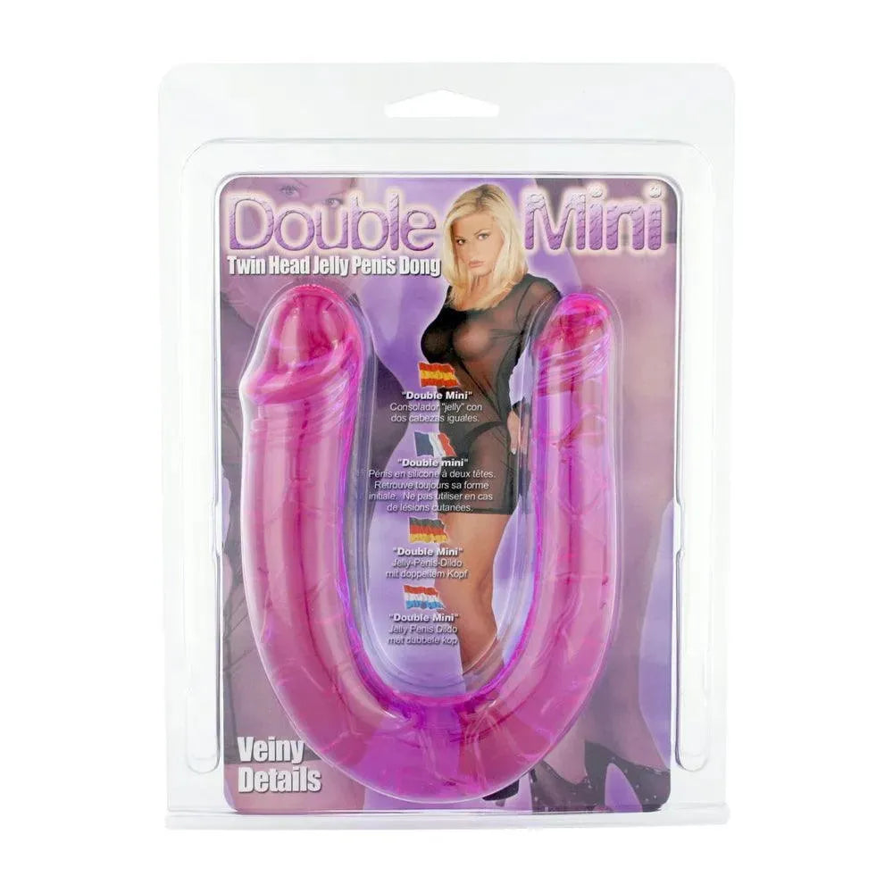 Double Mini Twin Head Jelly Penis Dildo - Rapture Works