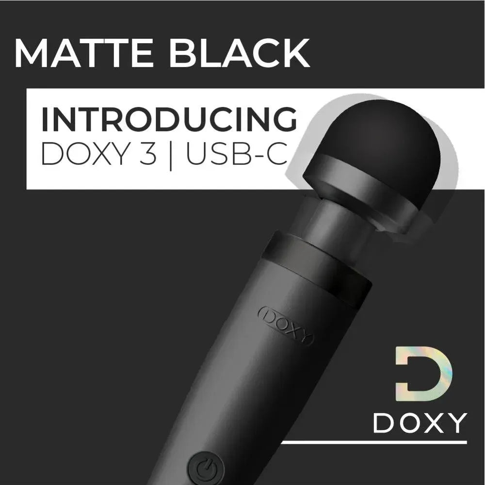 Doxy Wand 3 Black USB Powered - Rapture Works